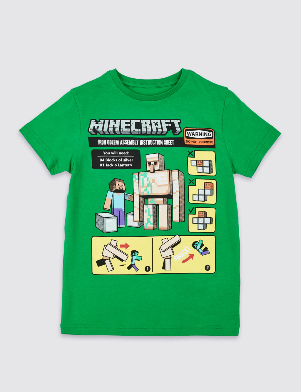 Pure Cotton Minecraft™ Top (3-16 Years) 2 of 3