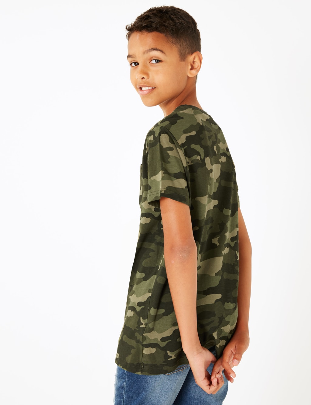 Pure Cotton Camo Print T-Shirt (6-16 Yrs) 4 of 4