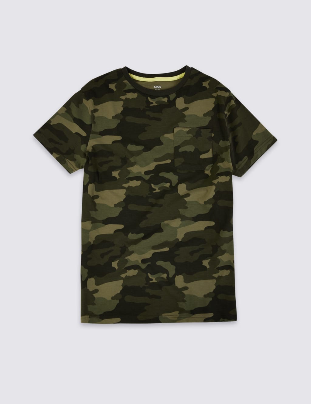 Pure Cotton Camo Print T-Shirt (6-16 Yrs) 2 of 4