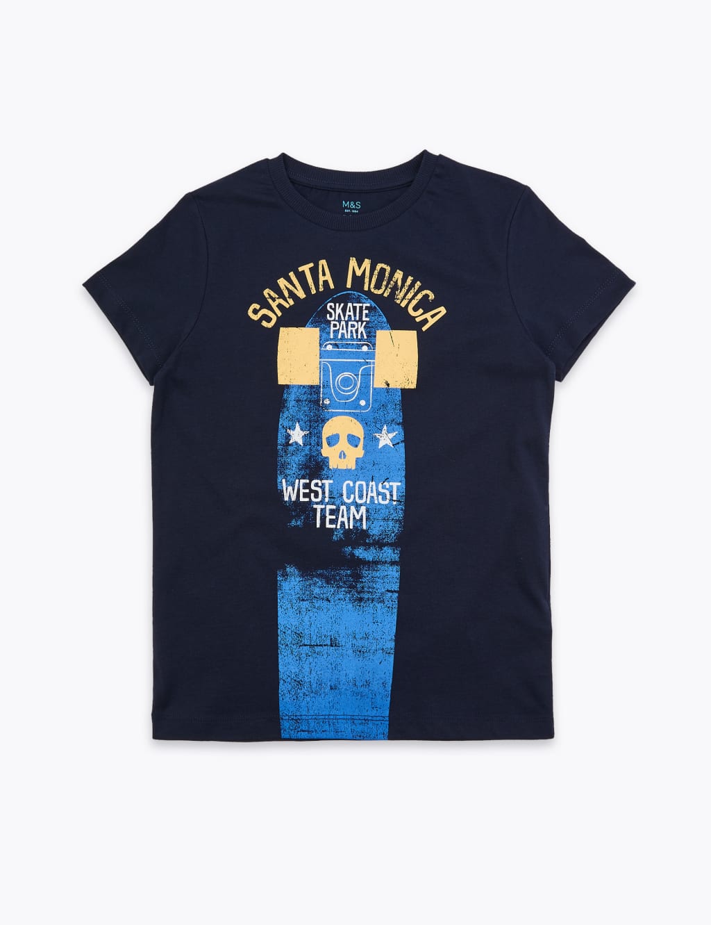 Cotton Santa Monica Slogan T-Shirt (6-16 Yrs) 2 of 4