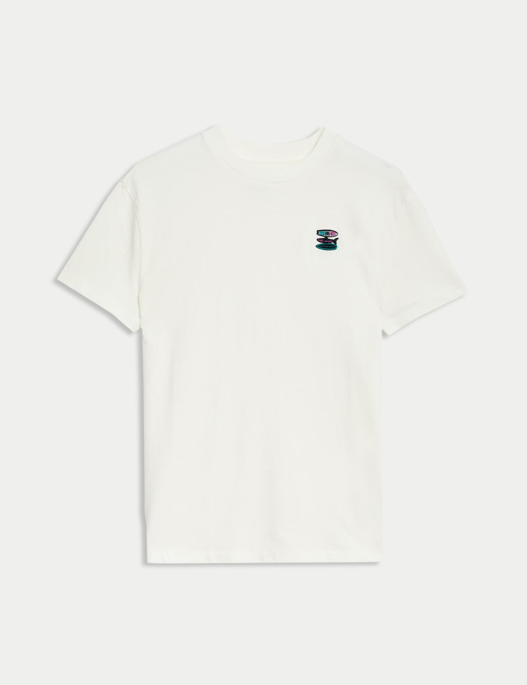 Pure Cotton Palm Tree Applique T-Shirt (6-16 Yrs) 1 of 2