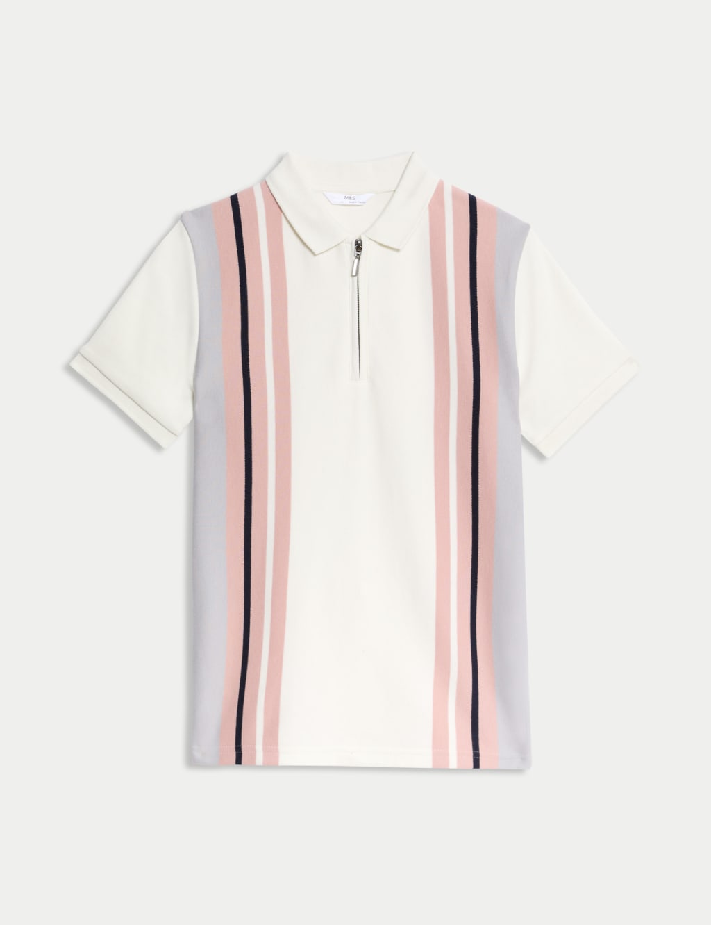 Pure Cotton Striped Polo Shirt (6-16 Yrs) 2 of 4