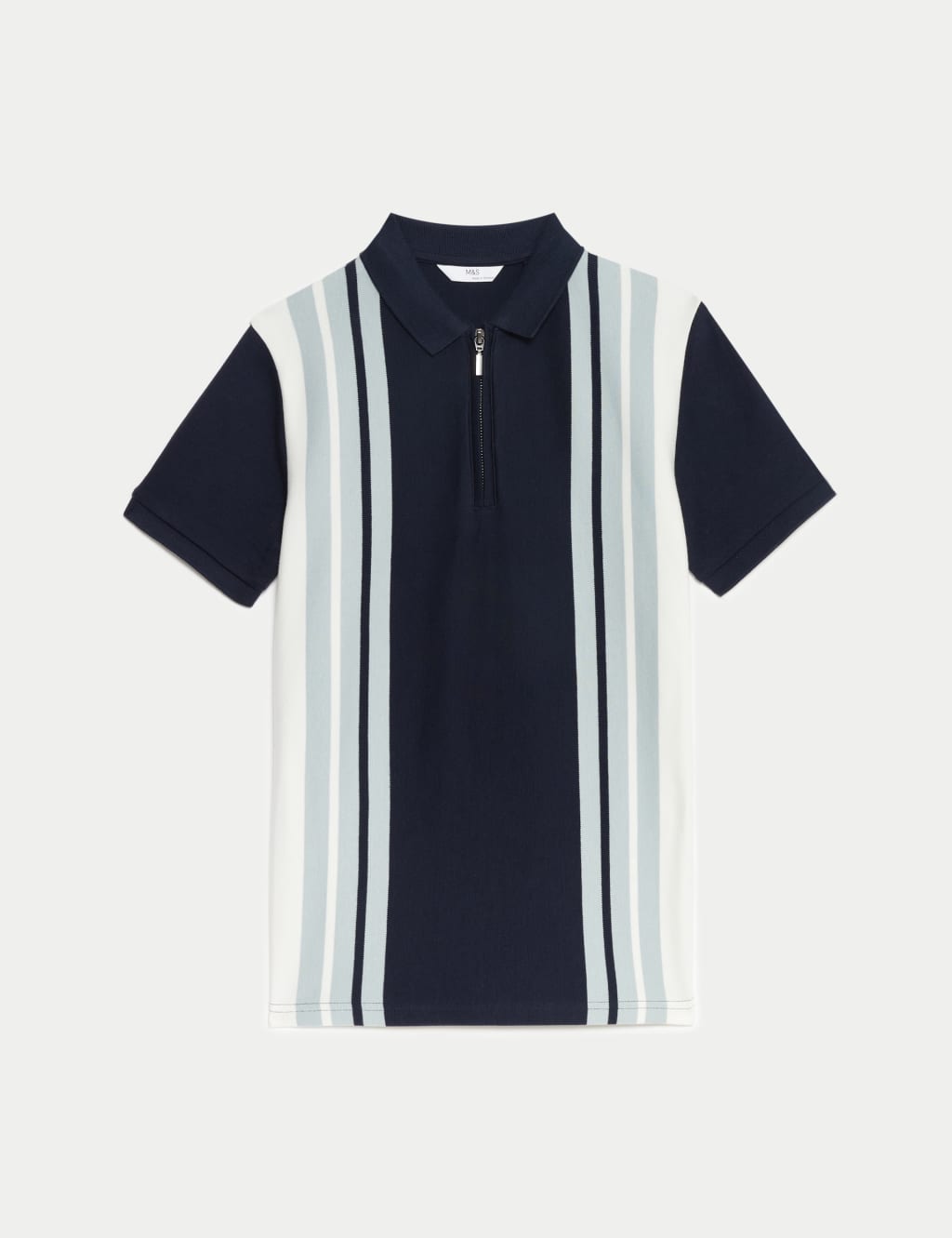 Pure Cotton Striped Polo Shirt (6-16 Yrs) 2 of 4