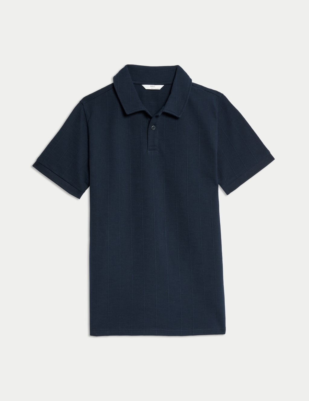 Cotton Rich Textured Polo Shirt (6-16 Yrs) 2 of 5