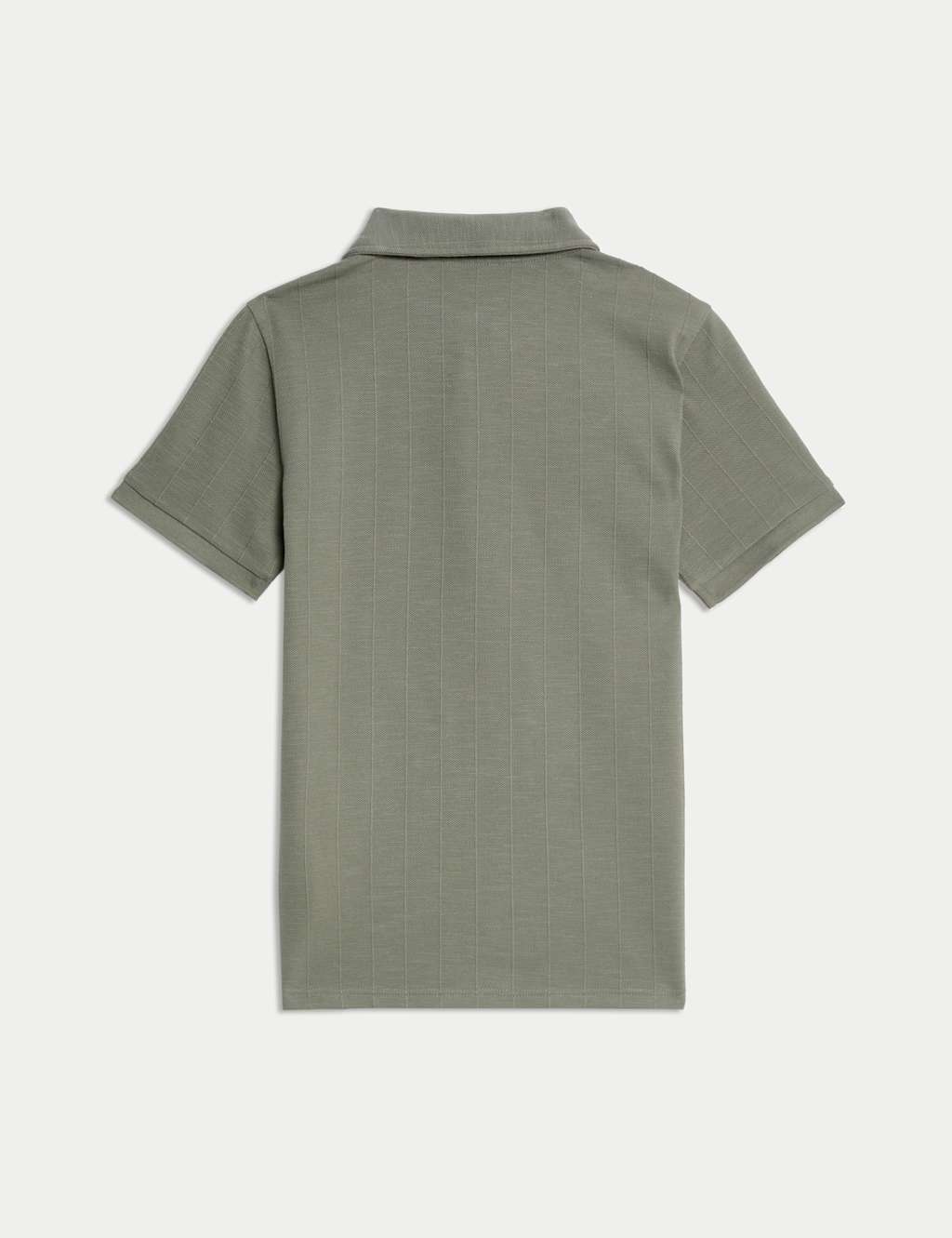 Cotton Rich Textured Polo Shirt (6-16 Yrs) 5 of 5