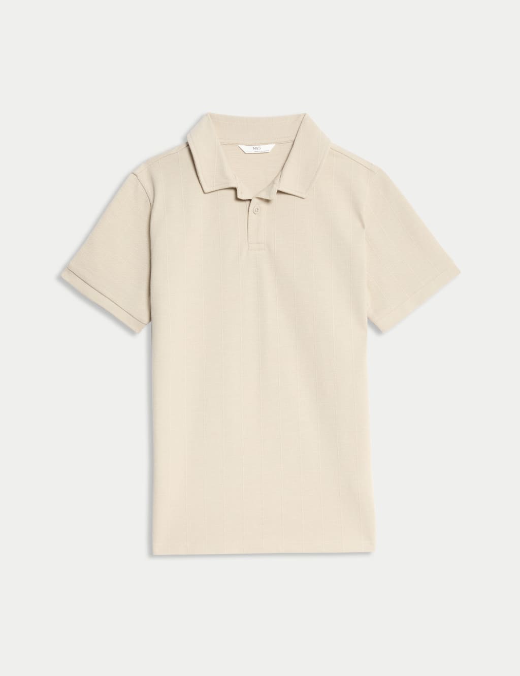 Cotton Rich Textured Polo Shirt (6-16 Yrs) 2 of 5