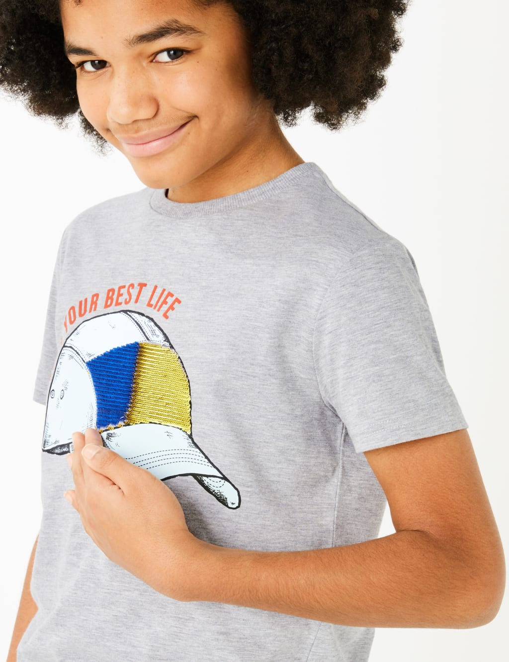 Reversible Sequin Slogan T-Shirt (6-16 Years) 3 of 6