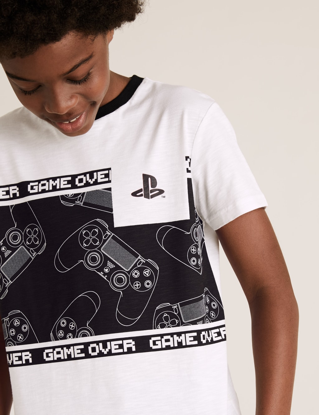 Cotton PlayStation Console T Shirt 6 16 Yrs M S