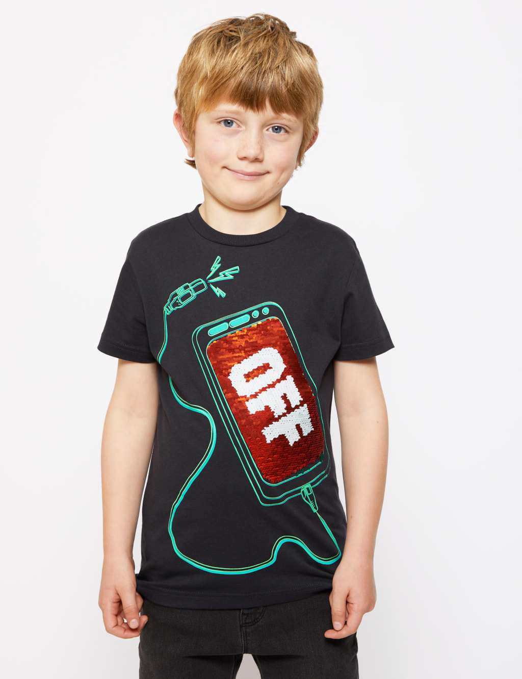 Two way sequin t shirt discount