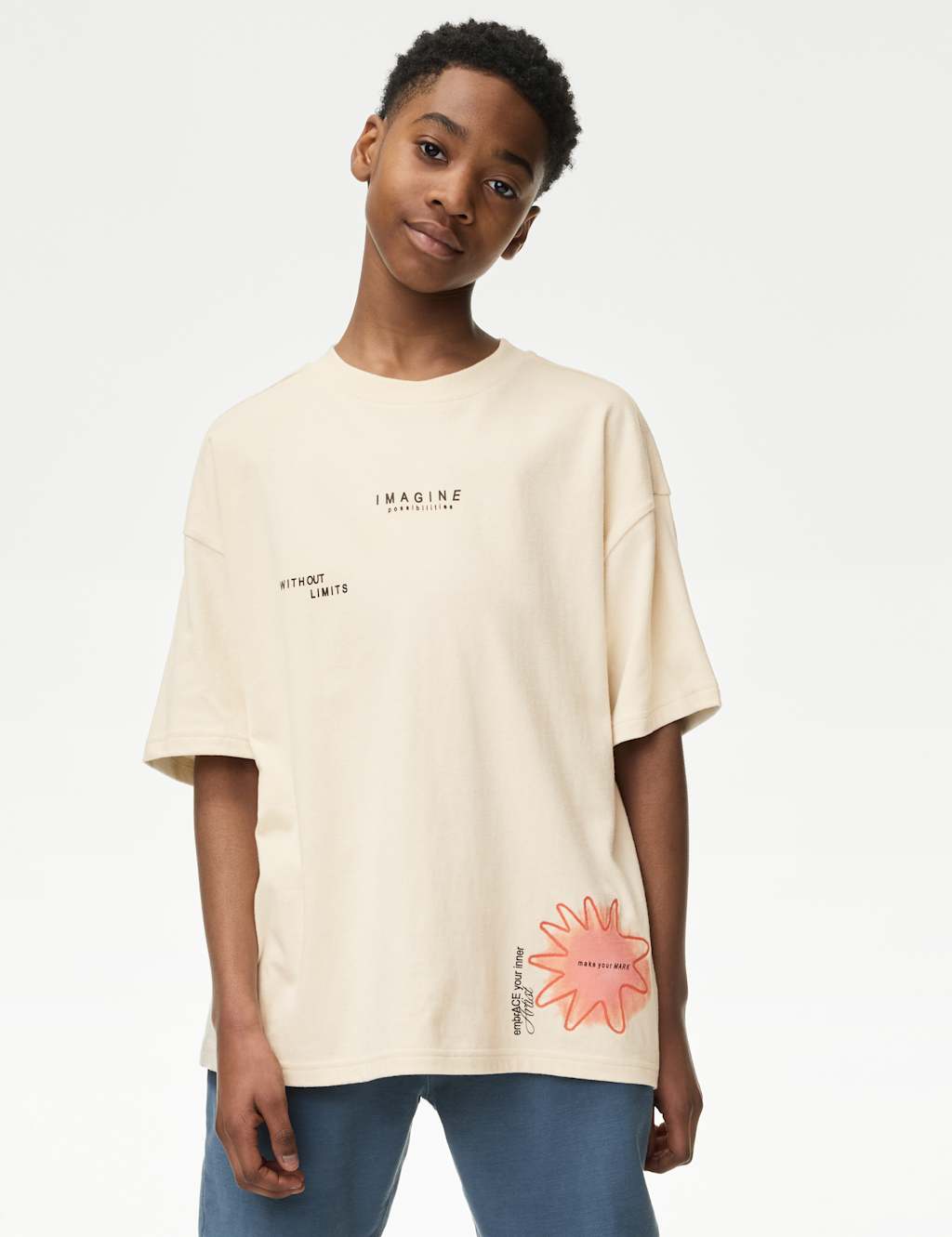 Pure Cotton Graphic T-Shirt (2-16 Yrs) 5 of 5