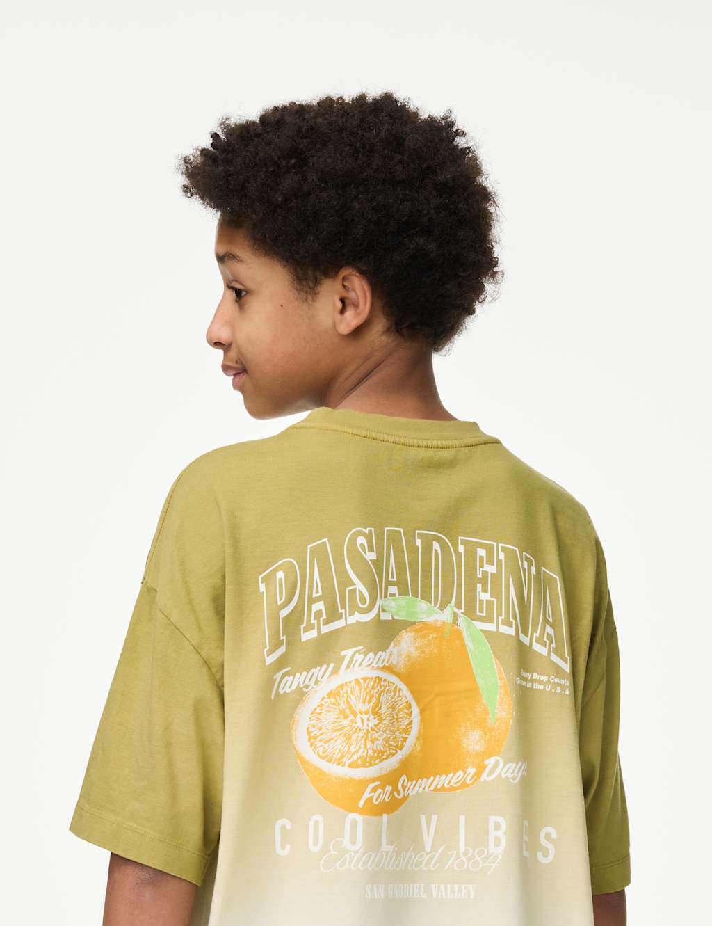 Pure Cotton Ombré Graphic T-Shirt (6-16 Yrs) 4 of 5