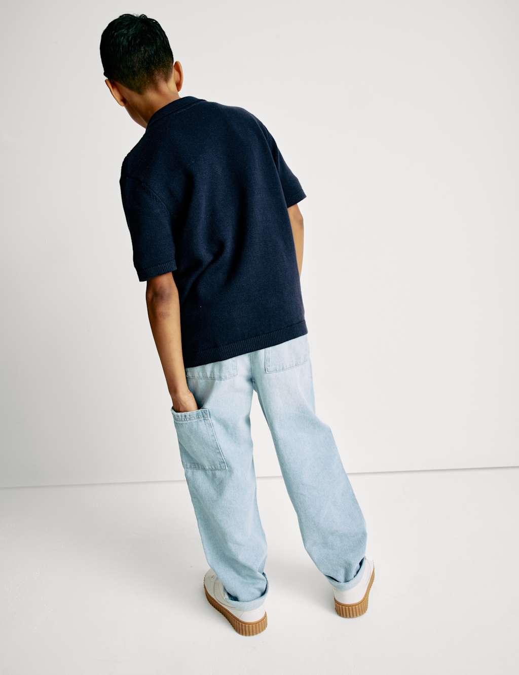 Pure Cotton Knitted Textured T-Shirt (6-16 Yrs) 5 of 7