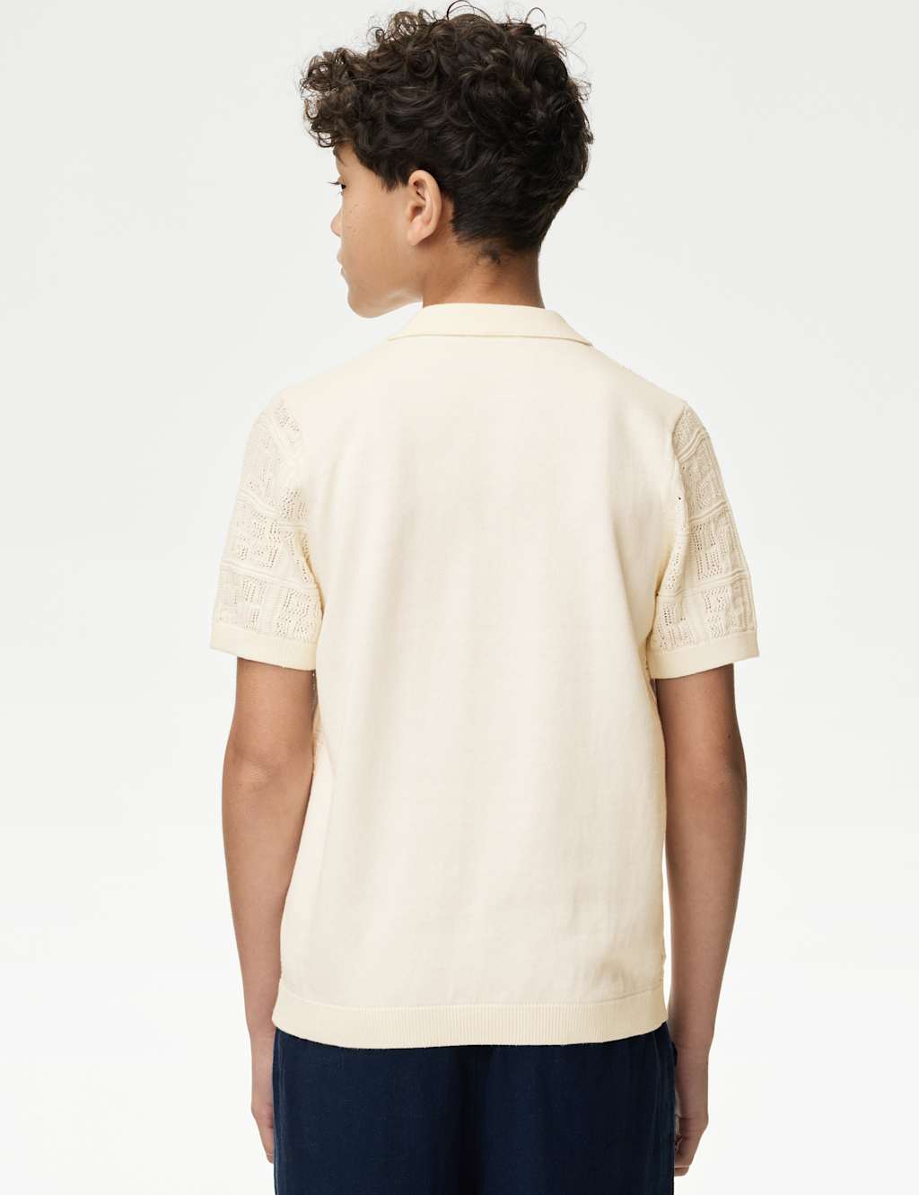 Pure Cotton Fine Knitted Shirt (6-16 Yrs) 4 of 4