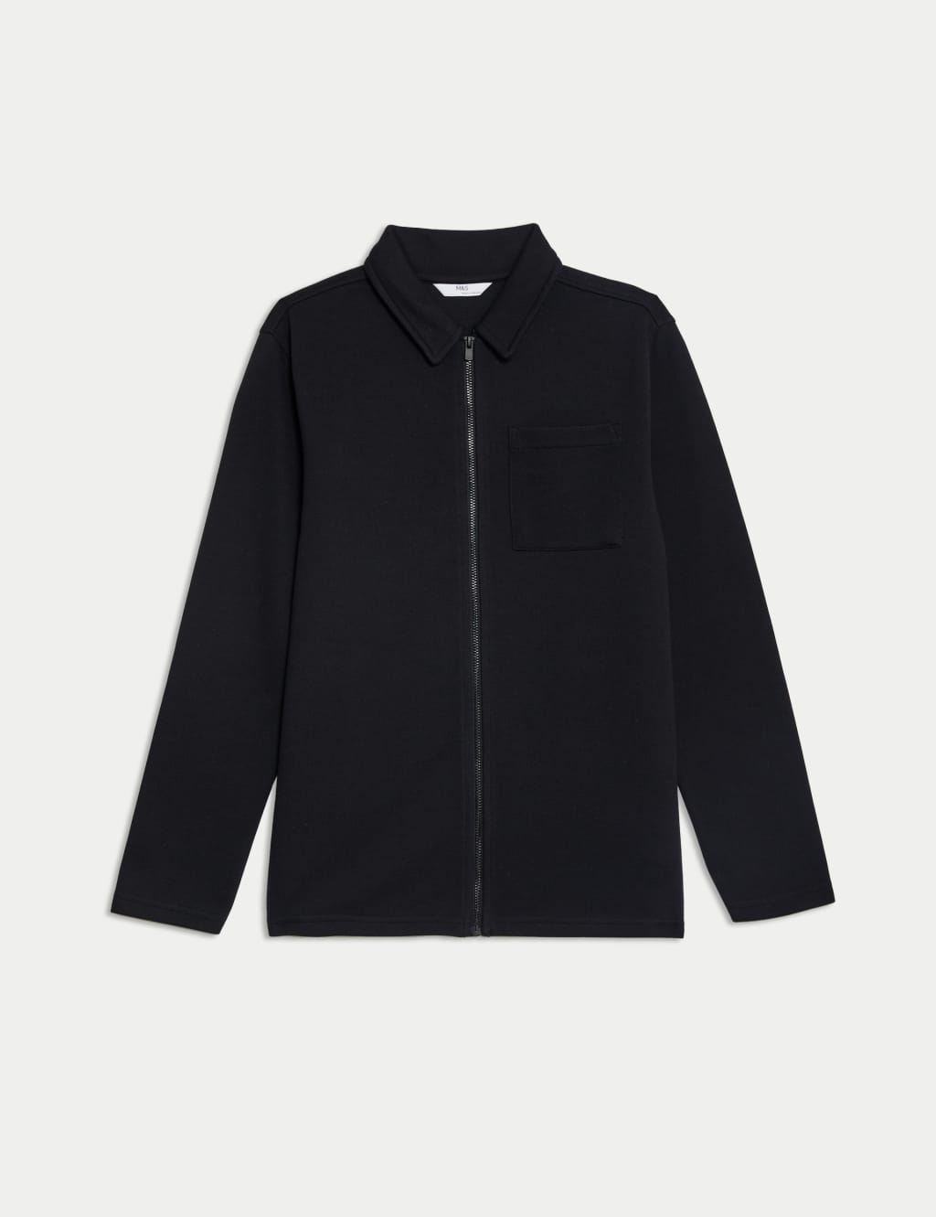 Cotton Blend Pique Zip Up Jacket 6 16 Yrs M S Collection M S