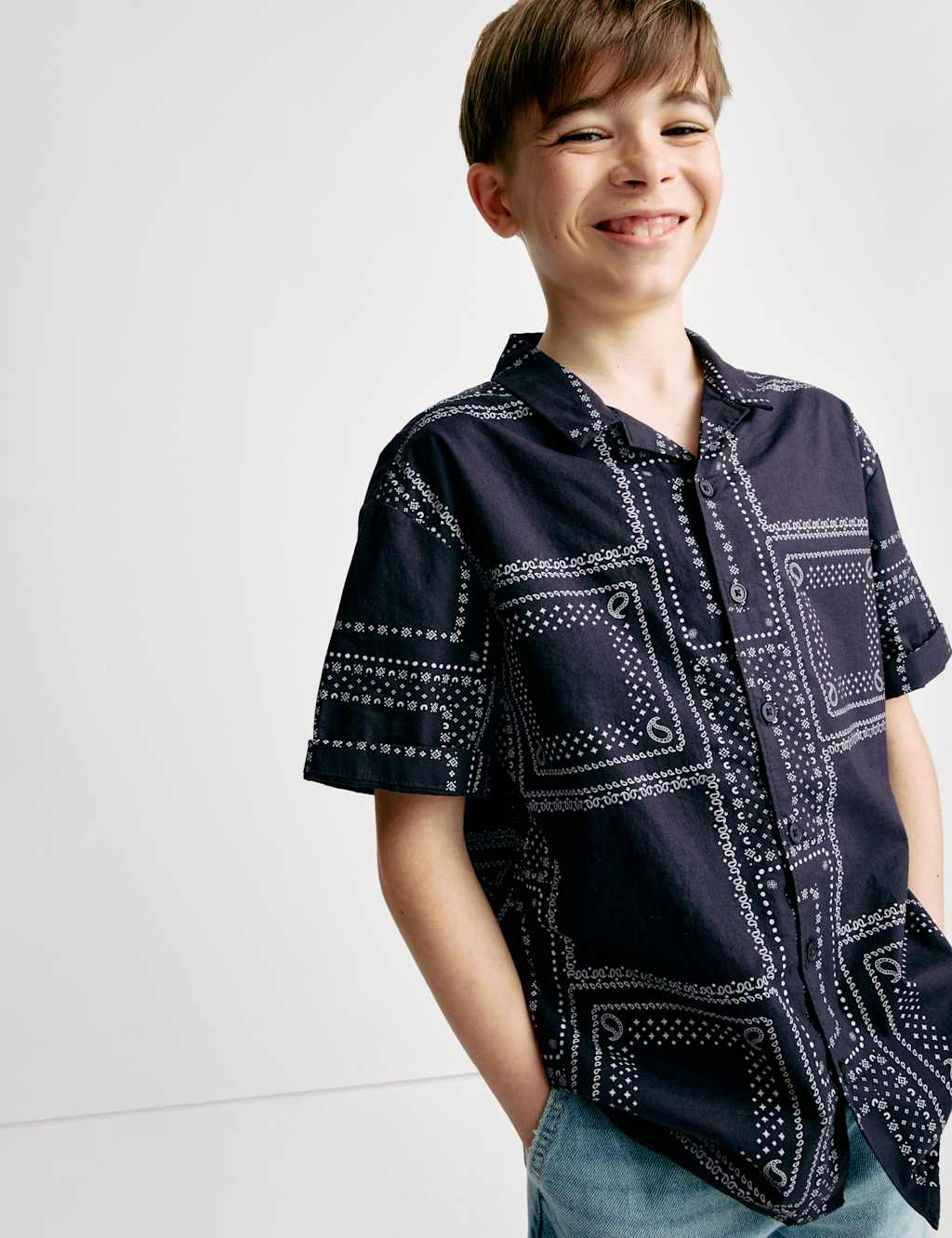Pure Cotton Patterned Shirt (2-8 Yrs) 5 of 7
