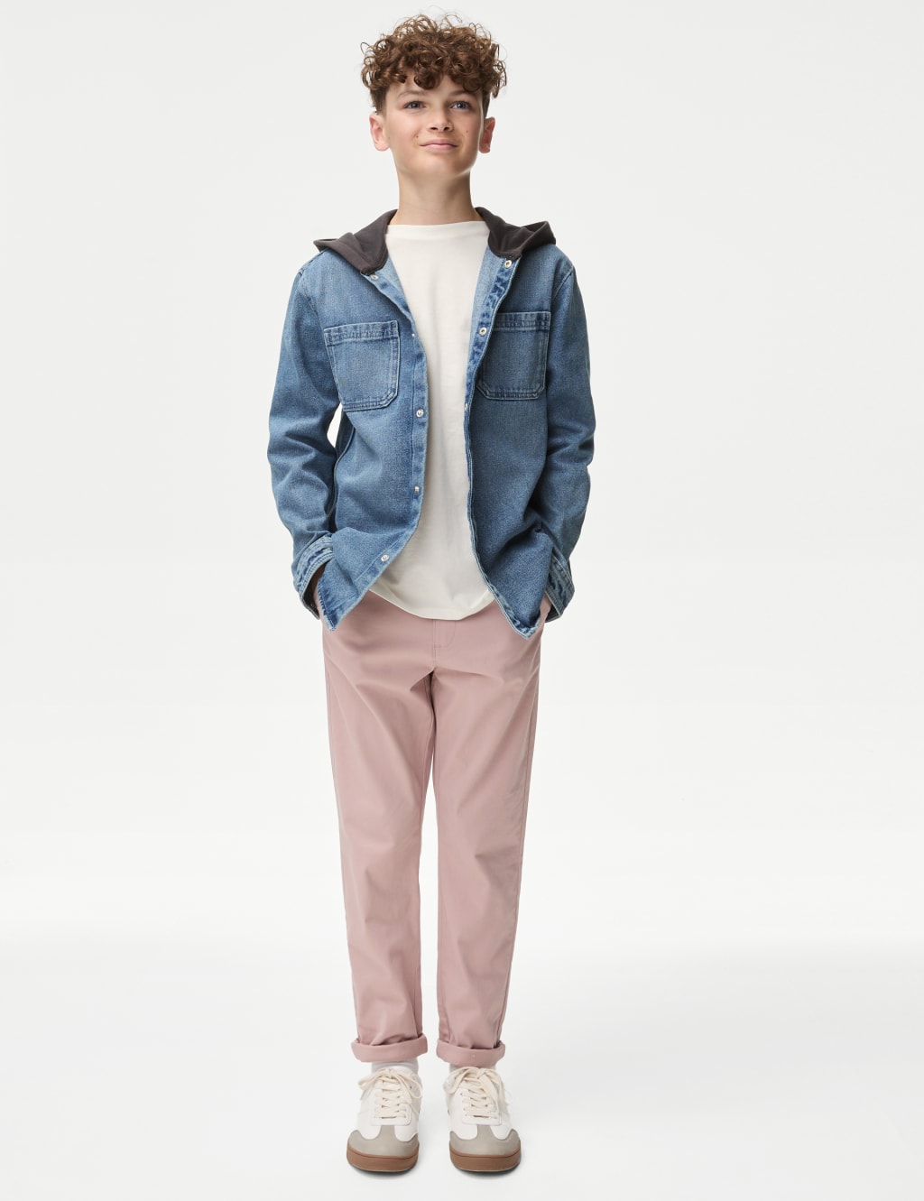 Denim Hooded Shacket (6-16 Yrs) 3 of 5
