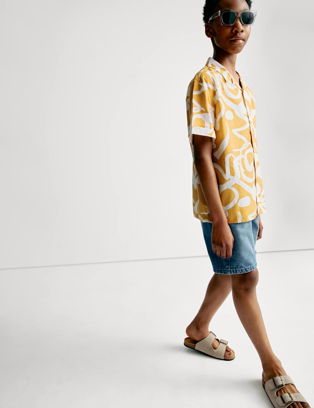 Pure Cotton Abstract Print Shirt (6-16 Yrs) 3 of 6
