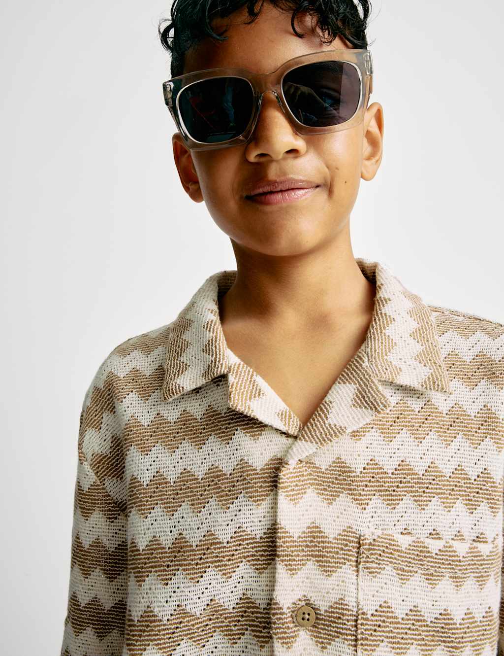Cotton Rich Chevron Shirt (6-16 Yrs) 4 of 7