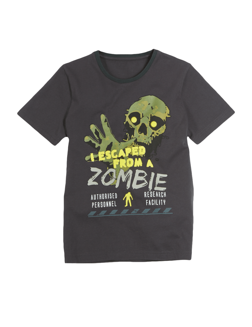 Pure Cotton Zombie Print T-Shirt (5-14 Years) 2 of 3