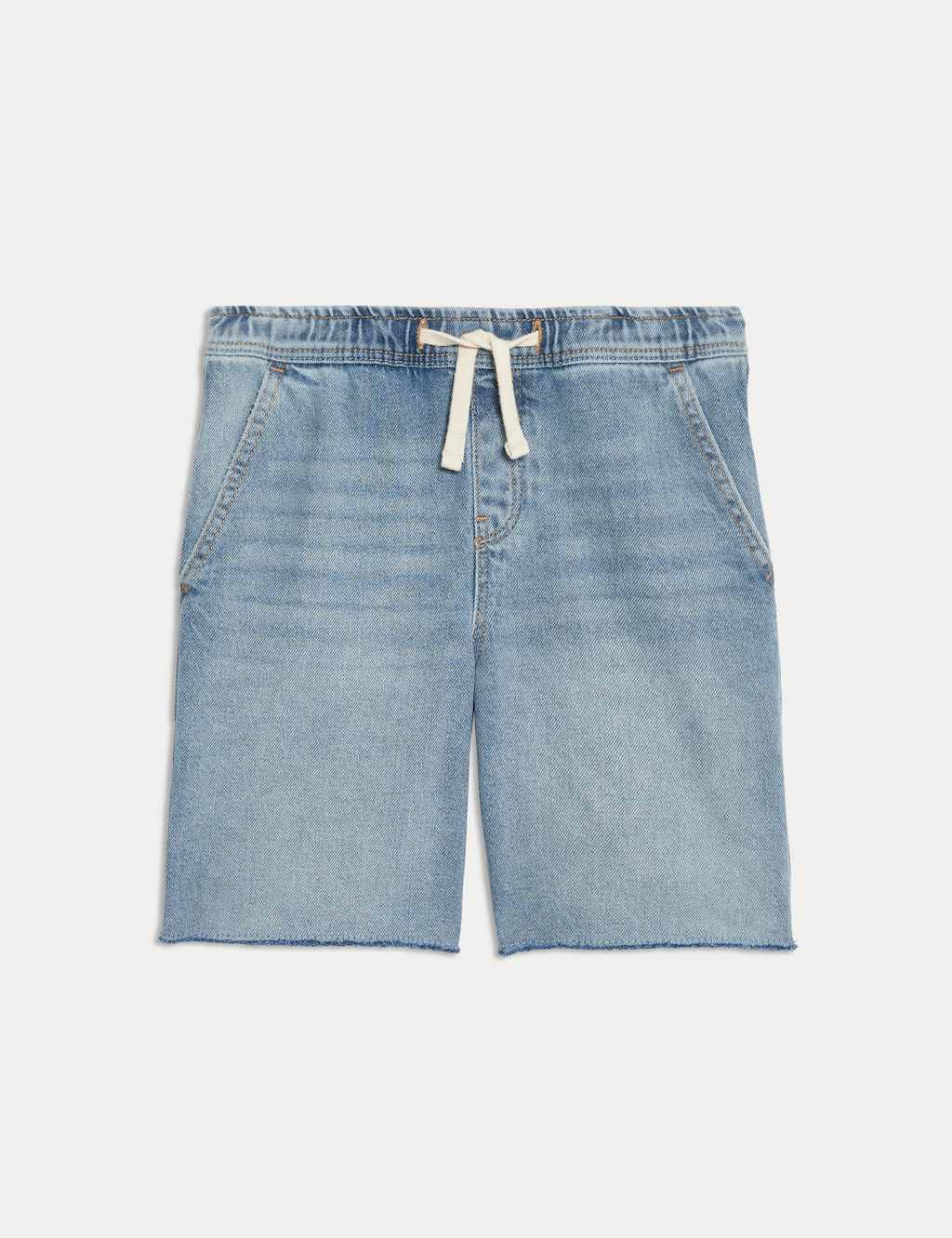 Denim Elasticated Waist Frayed Shorts (6-16 Yrs) 2 of 6