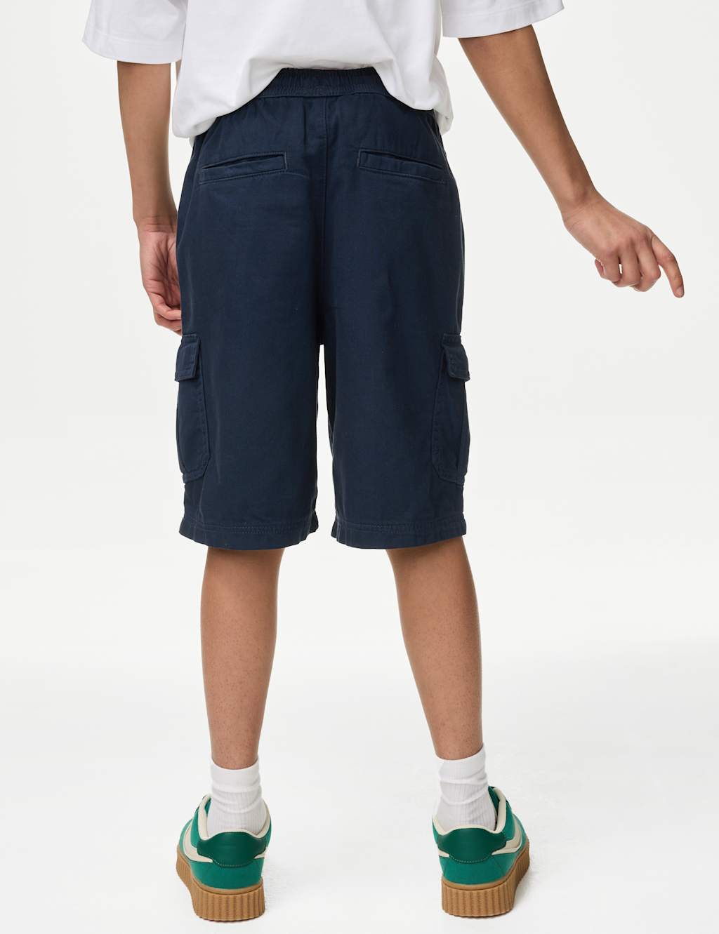 Pure Cotton Cargo Shorts (6-16 Yrs) 5 of 5