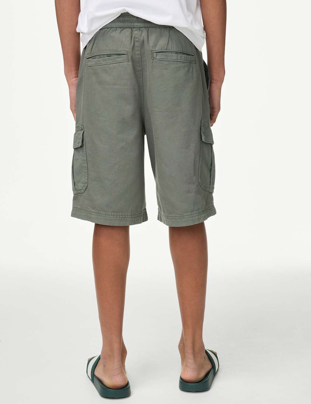 Pure Cotton Cargo Shorts (6-16 Yrs) 5 of 5