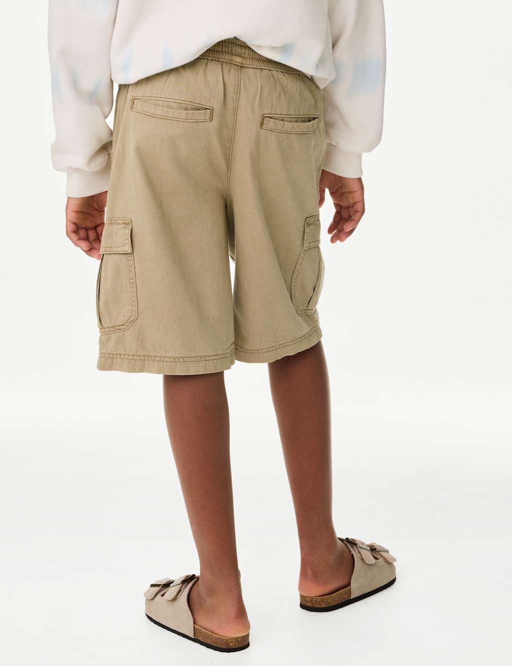 Pure Cotton Cargo Shorts (6-16 Yrs) 5 of 5