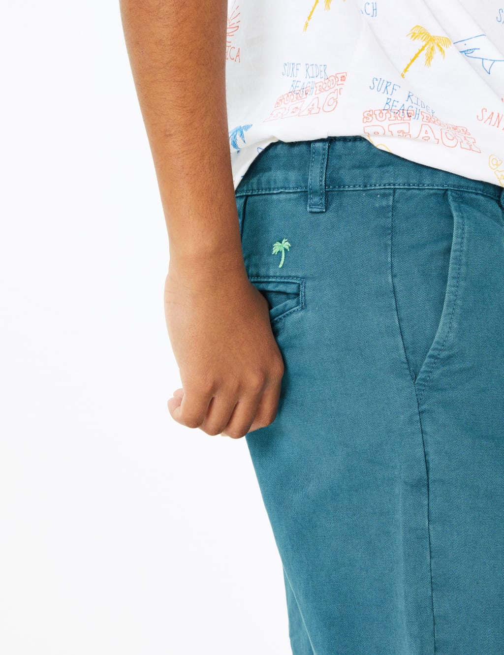 Pure Cotton Chino Shorts (6-16 Yrs) 3 of 5