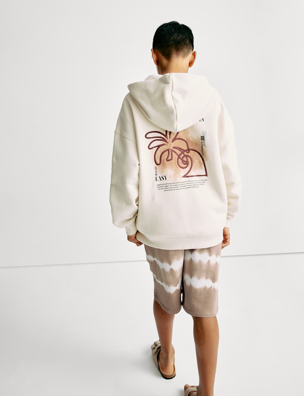 Pure Cotton Tie Dye Shorts (6 - 16 Yrs) 3 of 5