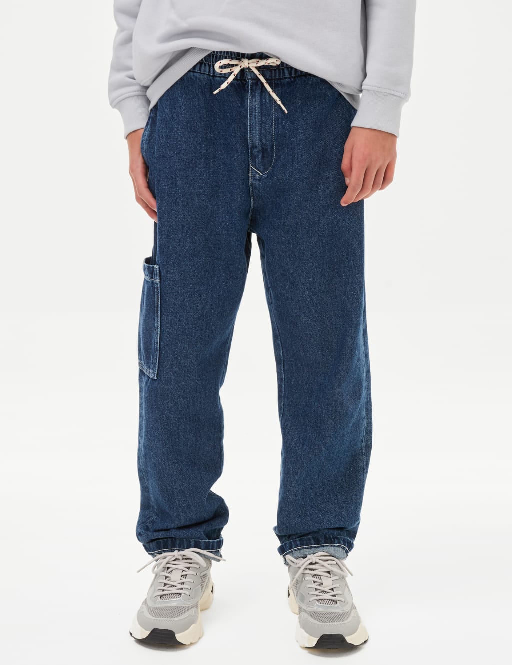 Relaxed Denim Cargo Jeans (6-16 Yrs) 5 of 6