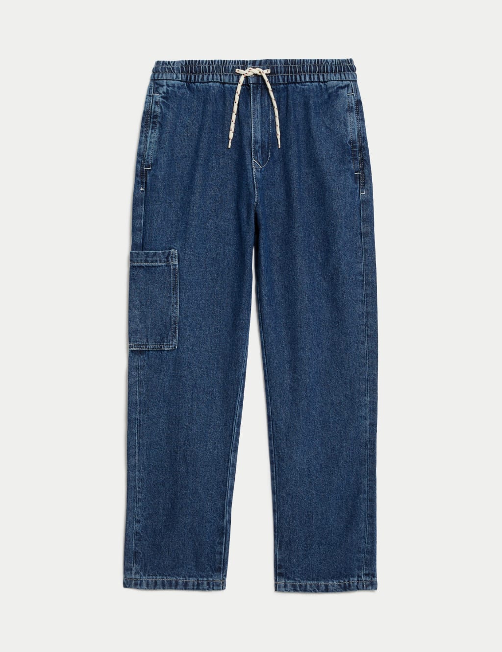 Relaxed Denim Cargo Jeans (6-16 Yrs) 2 of 6