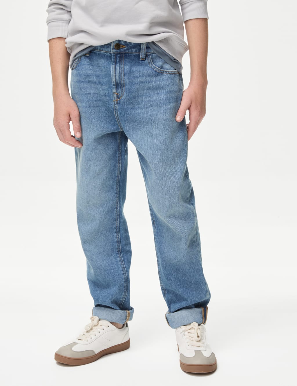 Pure Cotton Relaxed Fit Jeans (6-16 Yrs) 4 of 5