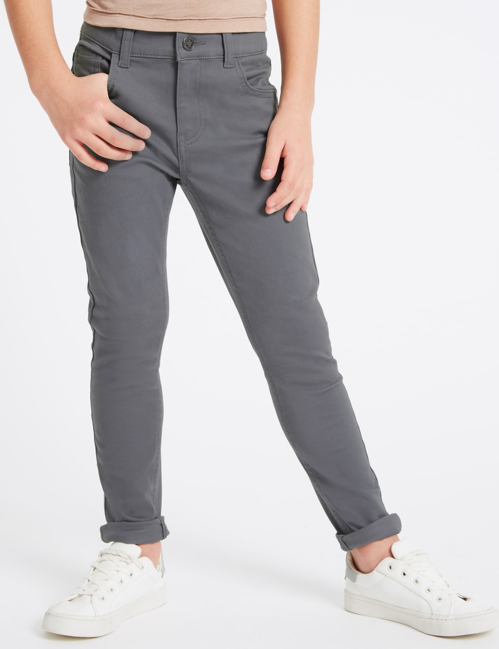 Cotton Rich Skinny Leg Jeans (3-16 Years) 3 of 4