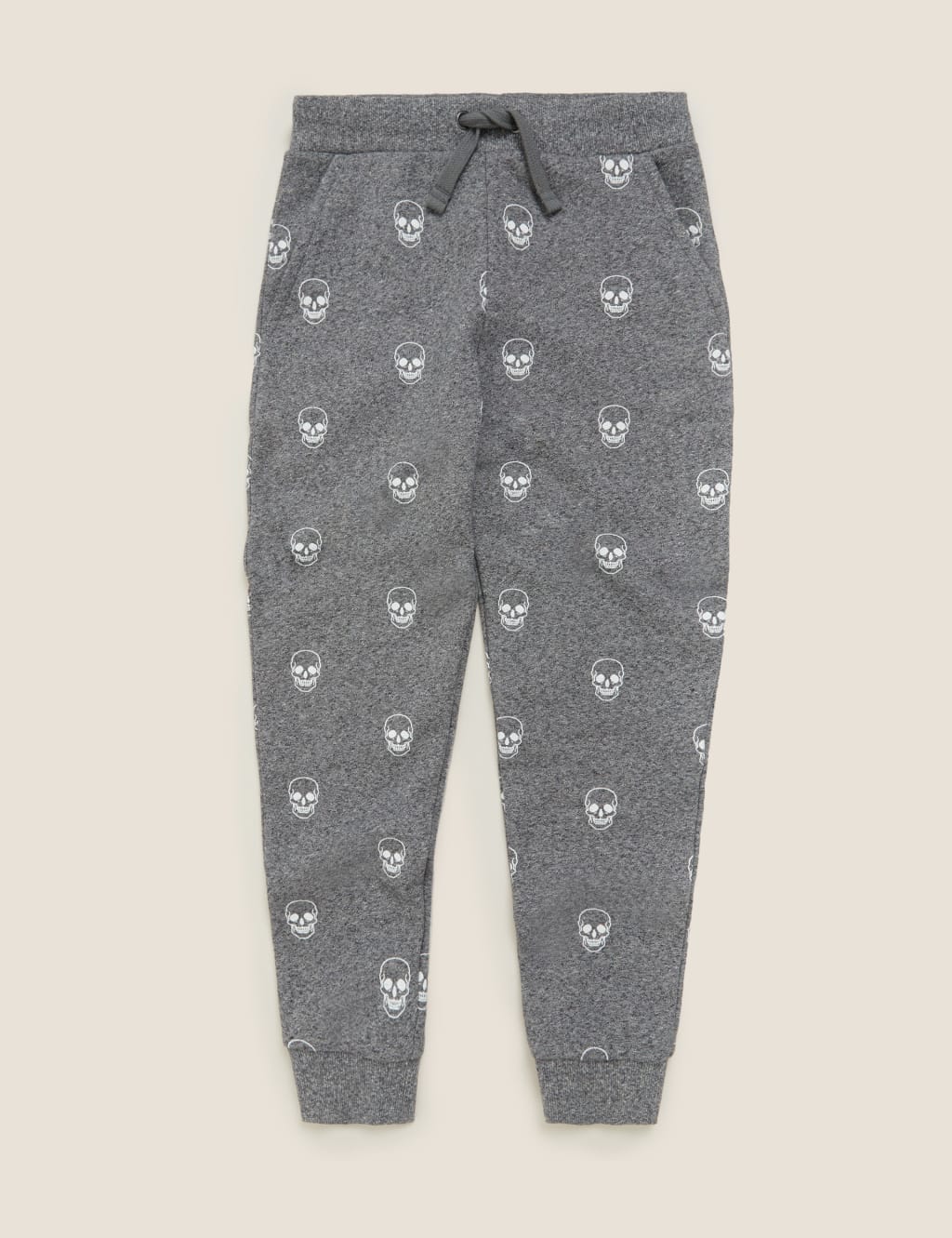 Cotton Skull Print Joggers 6 16 Yrs M S