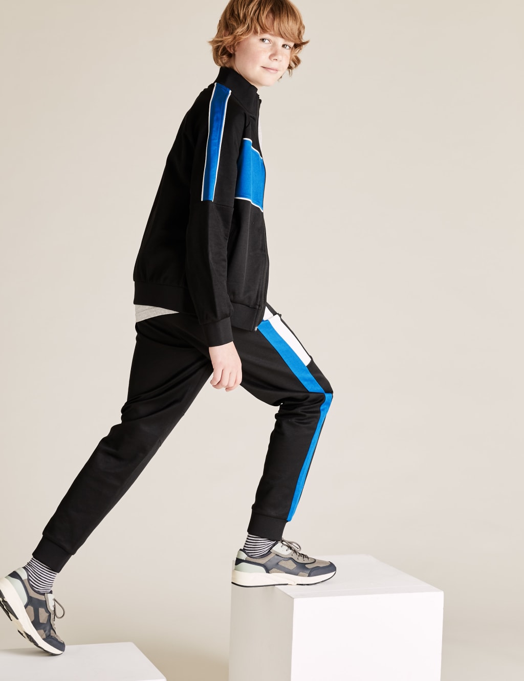 Skinny cotton joggers top