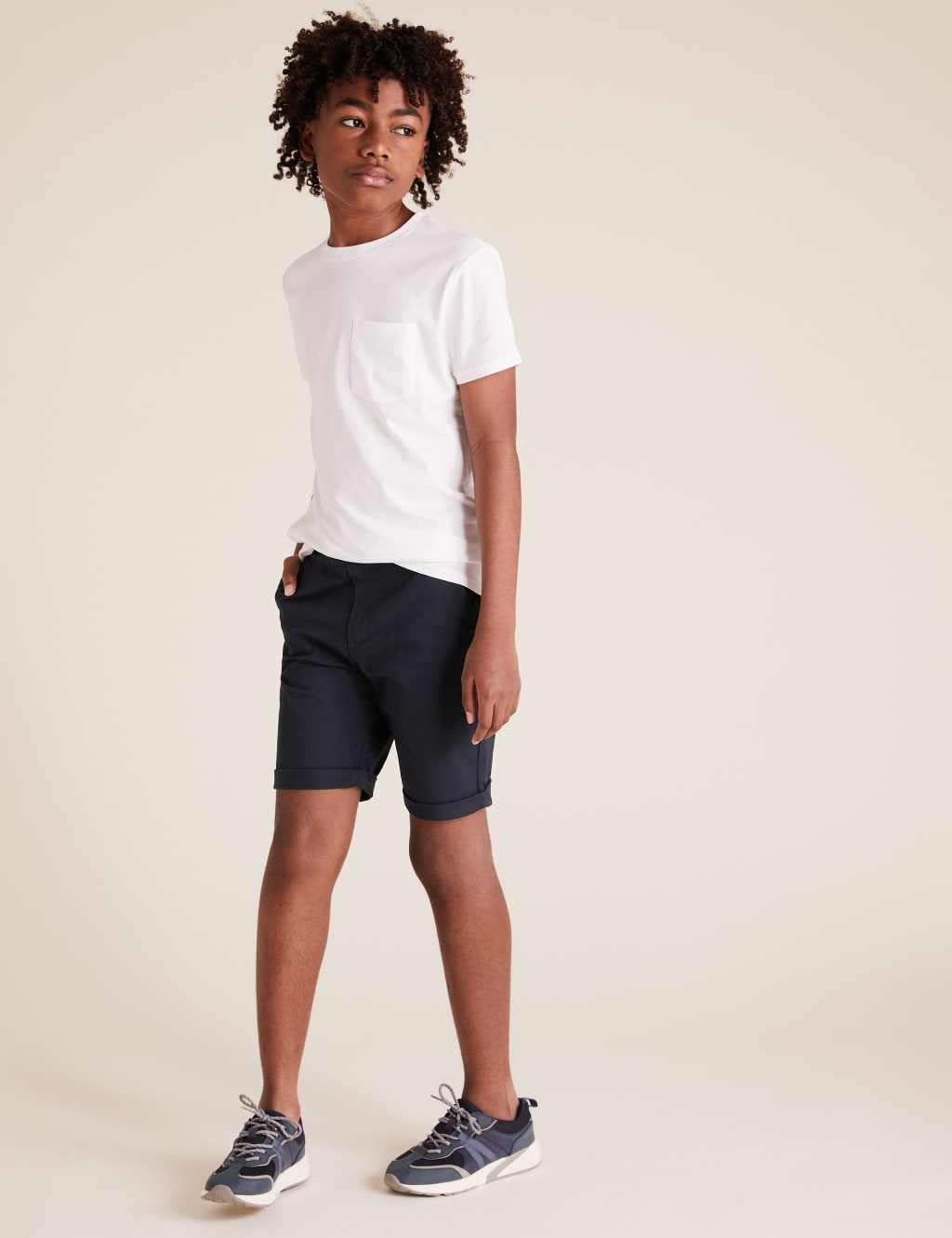 Cotton Chino Shorts (6-14 Yrs) 1 of 5