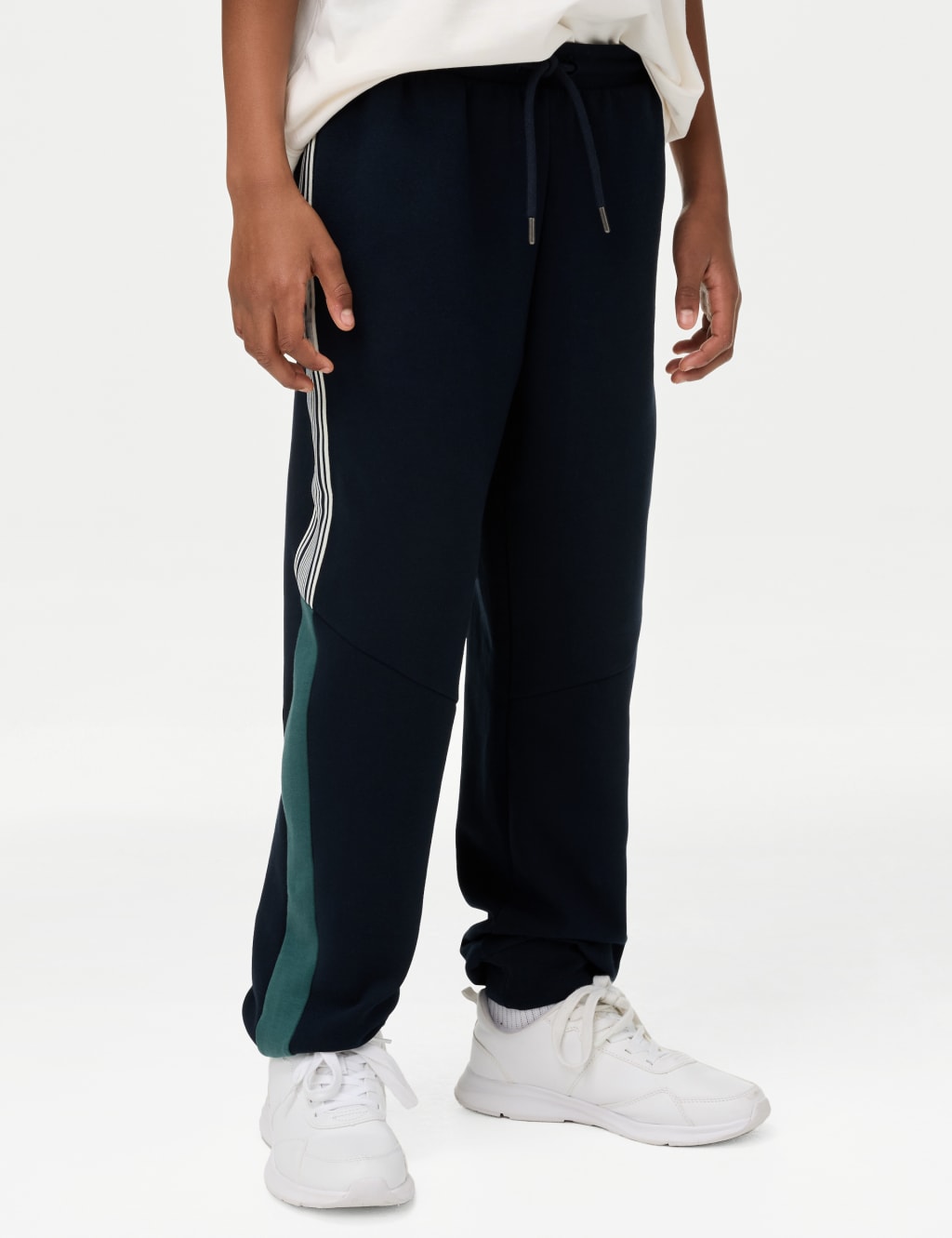 Cotton Rich Stripe Panel Joggers (6-16 Yrs) 5 of 6