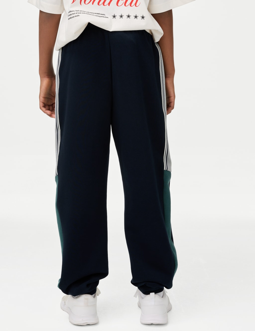 Cotton Rich Stripe Panel Joggers (6-16 Yrs) 6 of 6