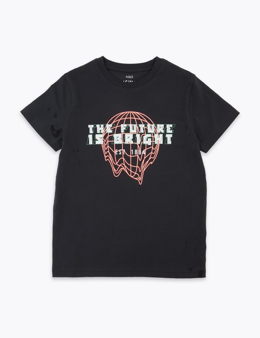 Cotton Future is Bright Slogan T-Shirt (6-16 Yrs) 2 of 4