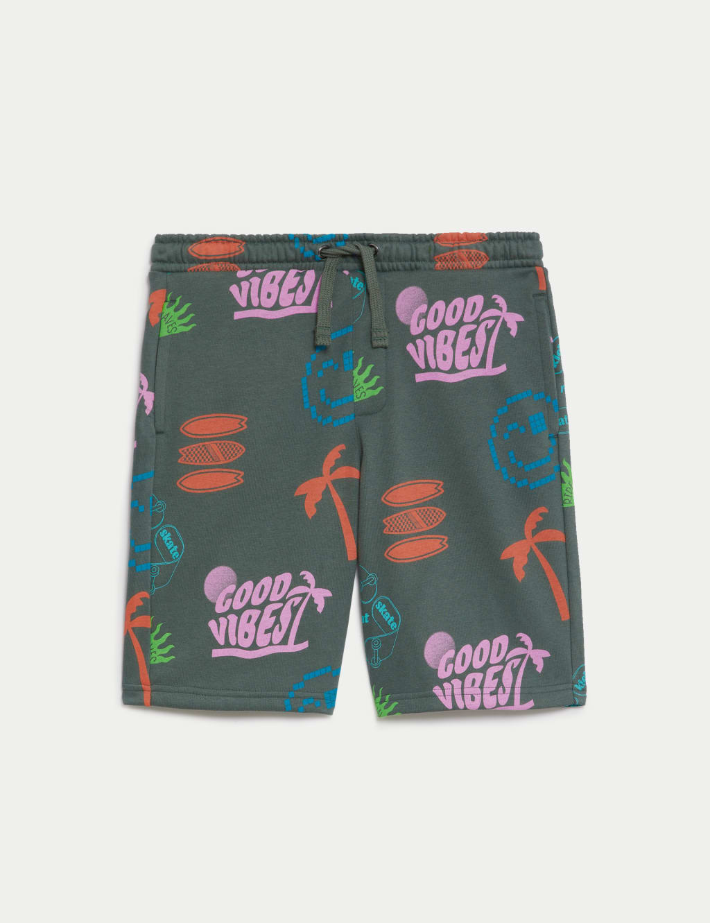 Cotton Rich Printed Shorts (6-16 Yrs) 2 of 5