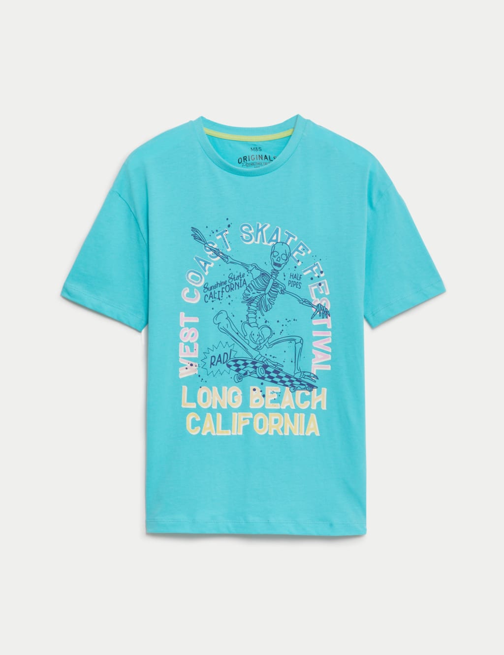 Pure Cotton Skate Festival T-Shirt (6-16 Yrs) 1 of 1