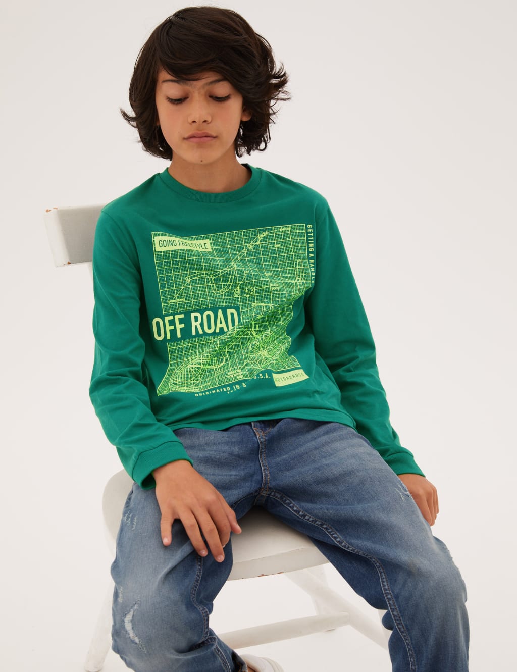 Pure Cotton Off Road Slogan Top (6-16 Yrs) 3 of 4