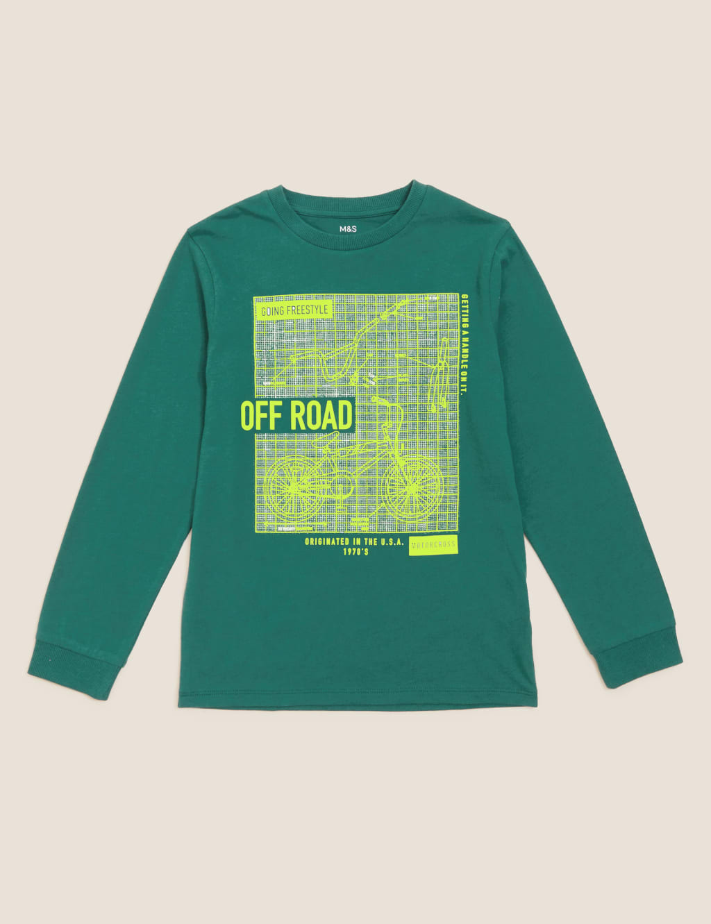 Pure Cotton Off Road Slogan Top (6-16 Yrs) 2 of 4
