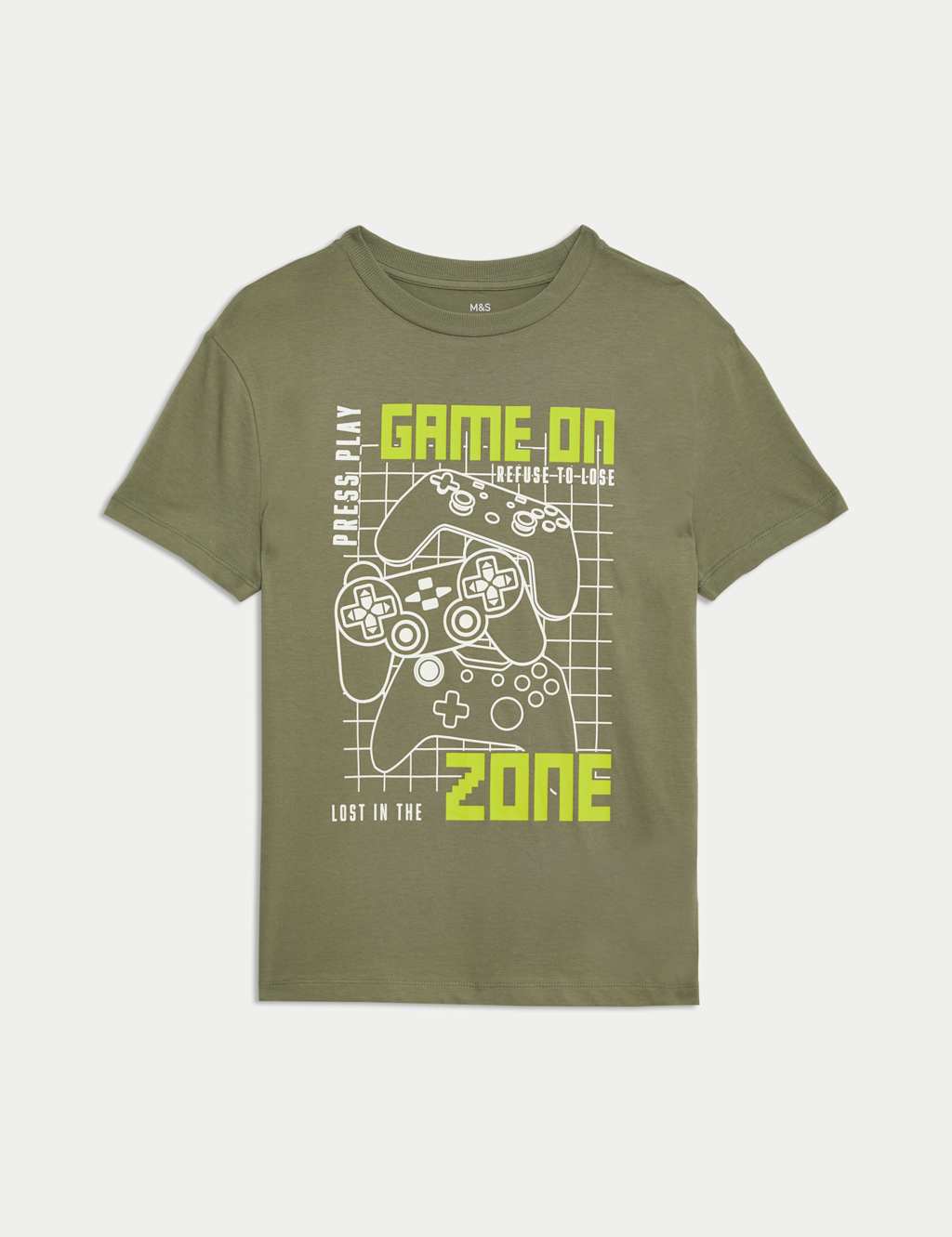 Pure Cotton Gaming Graphic T-Shirt (6-16 Yrs) 1 of 2