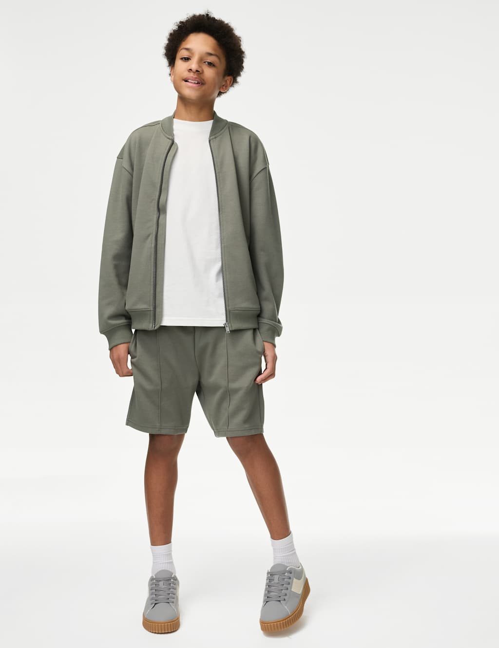 3pc Cotton Blend Top & Shorts Outfit (2-16 Yrs) 3 of 7