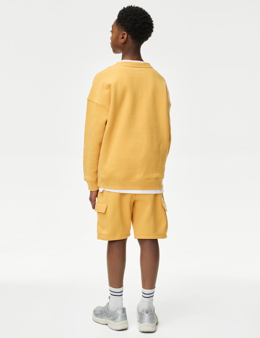 2pc Cotton Rich Sweatshirt and Shorts Set (2-16 Yrs) 4 of 5