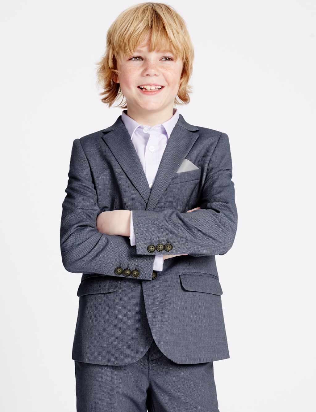 Notch Lapel Textured Blazer (3-14 Years) 5 of 10