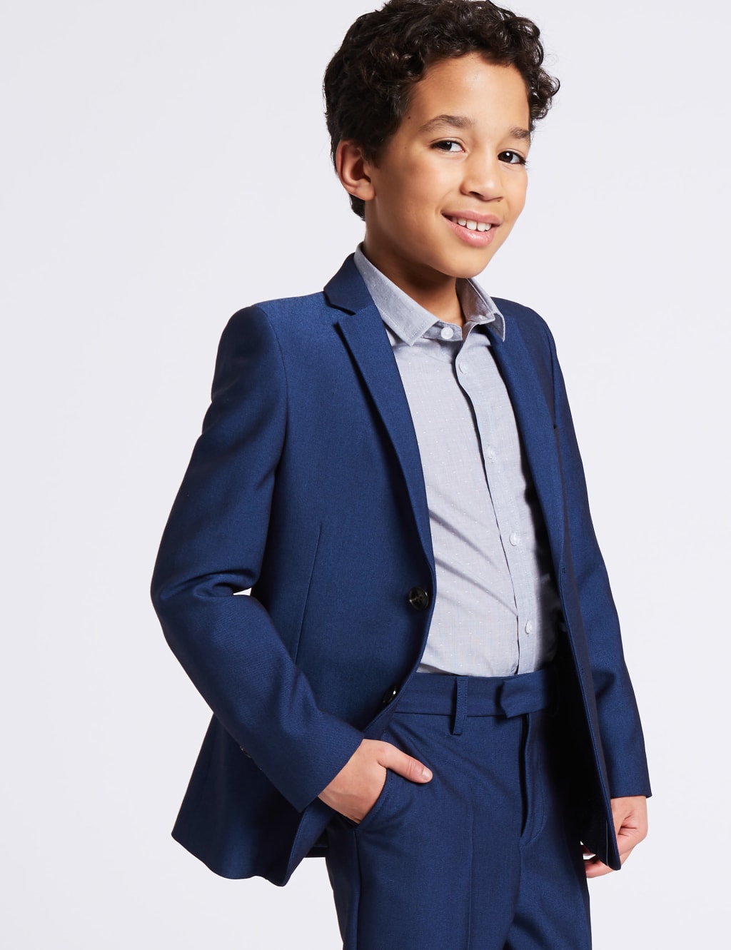 Notch Lapel 2 Button Jacket (3-16 Years) 3 of 10