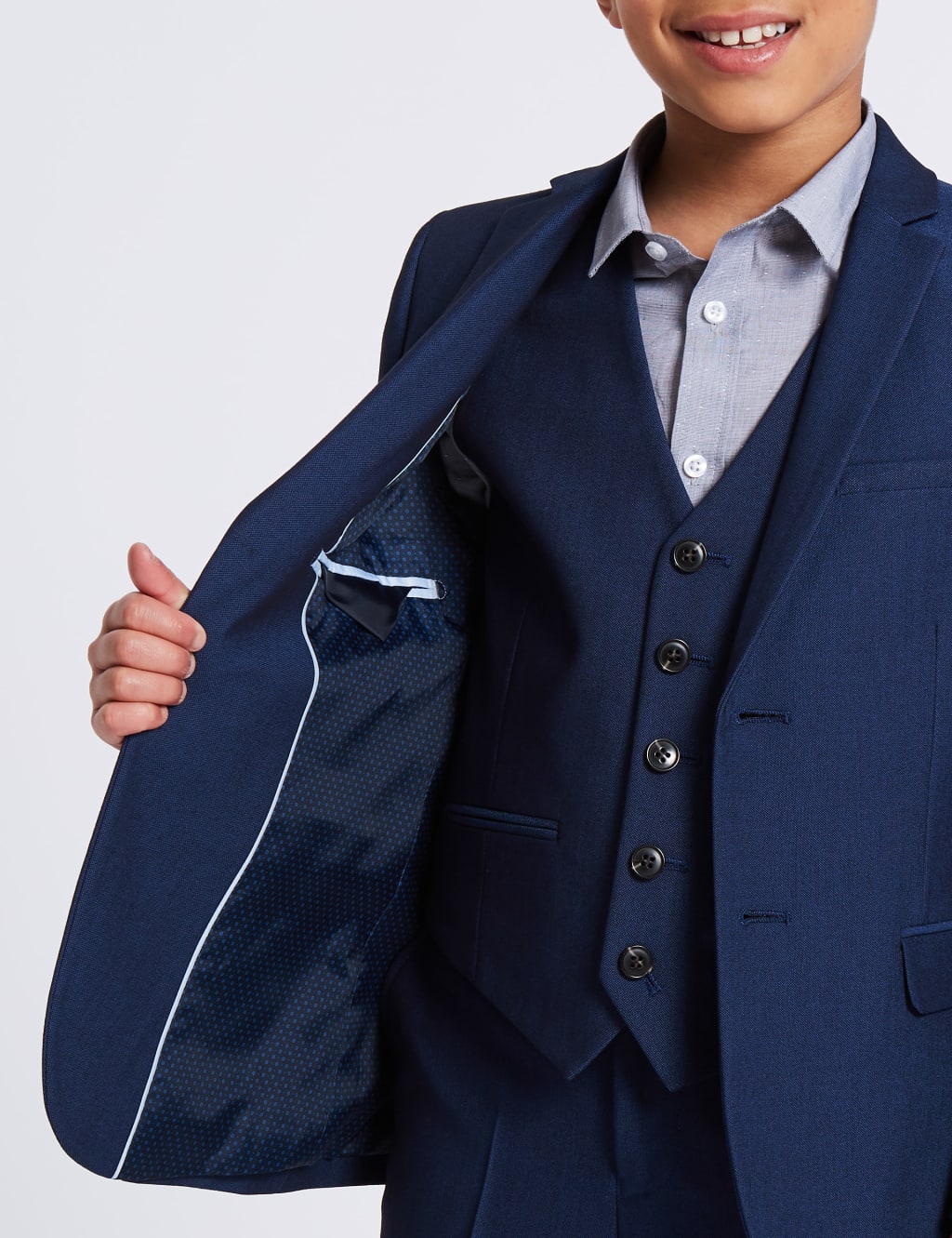 Notch Lapel 2 Button Jacket (3-16 Years) 5 of 10