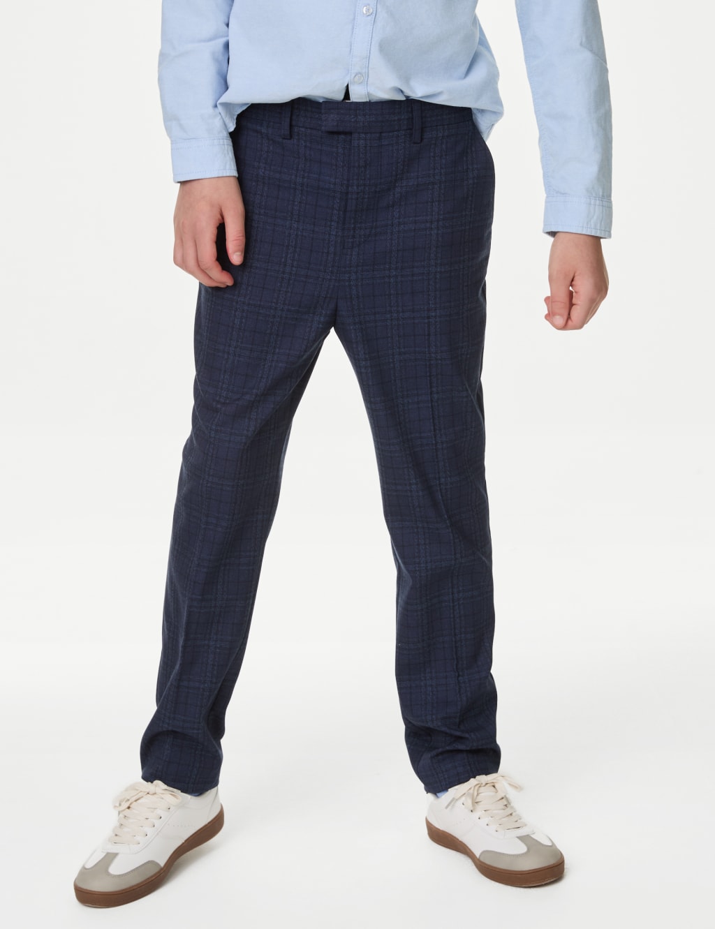Mini Me Checked Suit Trousers 2 16 Yrs M S Collection M S